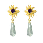 Abahti Sun Drop Earrings with Multi Gemstones - Victoria von Stein Ltd
