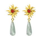 Abahti Sun Drop Earrings with Multi Gemstones - Victoria von Stein Ltd