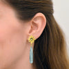 Abahti Sun Drop Earrings with Peridot and Blue Quartz - Victoria von Stein Ltd