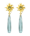 Abahti Sun Drop Earrings with Peridot and Blue Quartz - Victoria von Stein Ltd