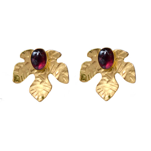 Lily Leaf Studs - Victoria von Stein Ltd