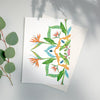 Botanical Mandala A6 Greeting Cards - Bali - Pack of 8 - Victoria von Stein Design