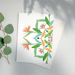 Botanical Mandala A6 Greeting Cards - Bali - Pack of 8 - Victoria von Stein Design
